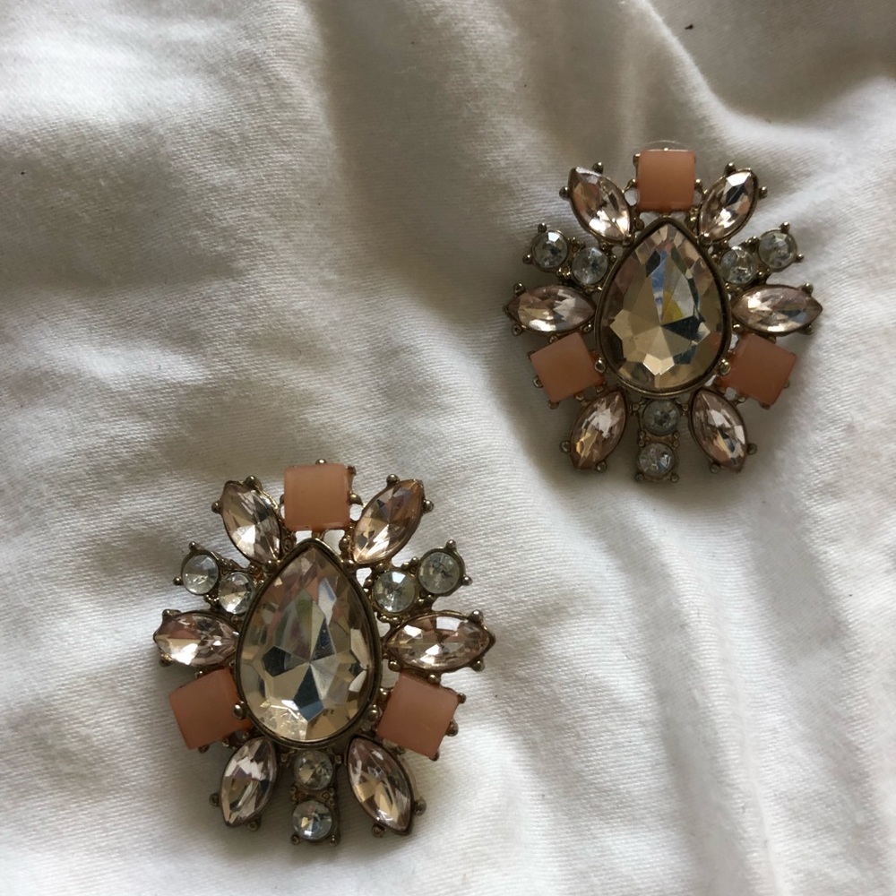 Banana Republic Gemstone Statement Earrings